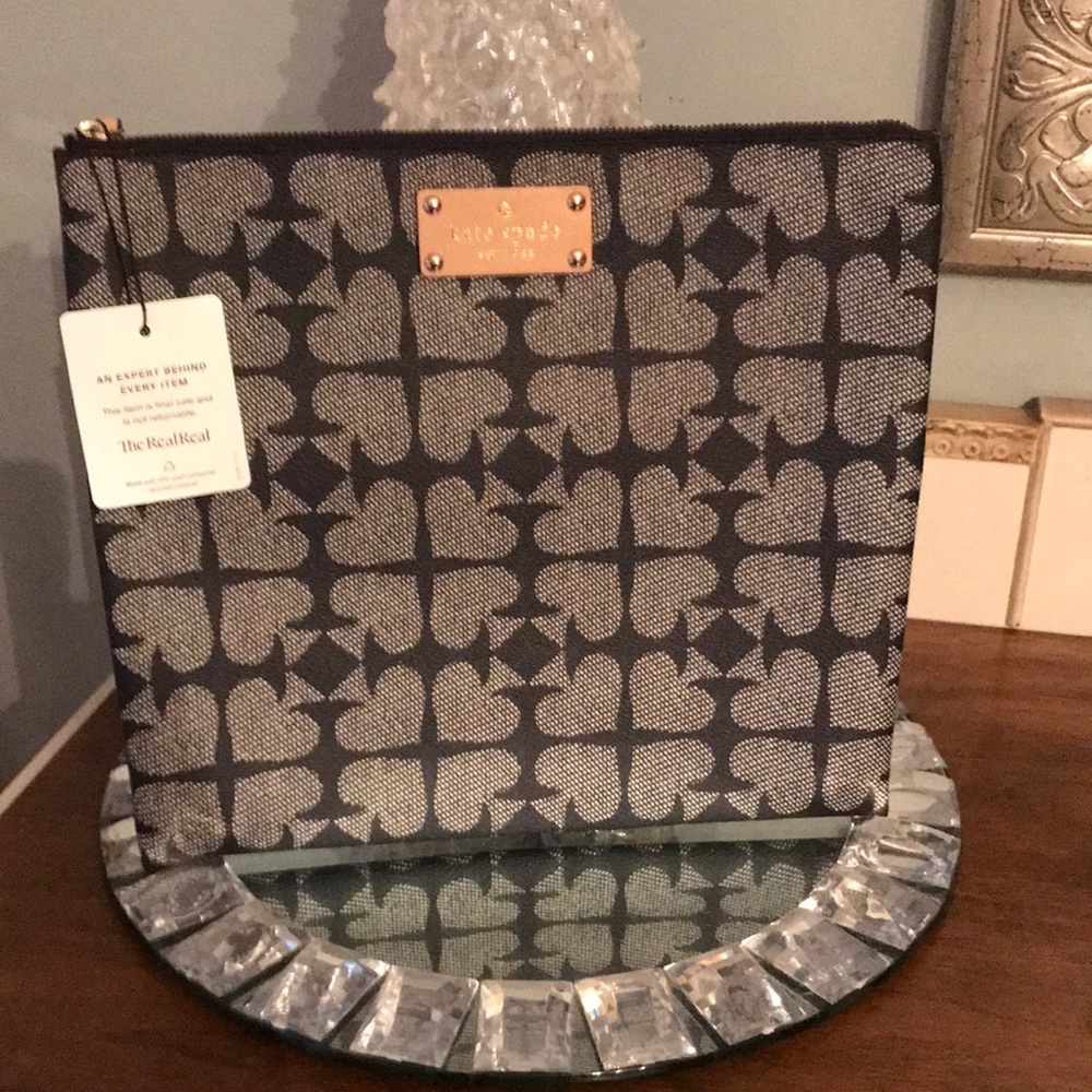 Authentic Kate Spade ACE of Spades Organizer Bag.